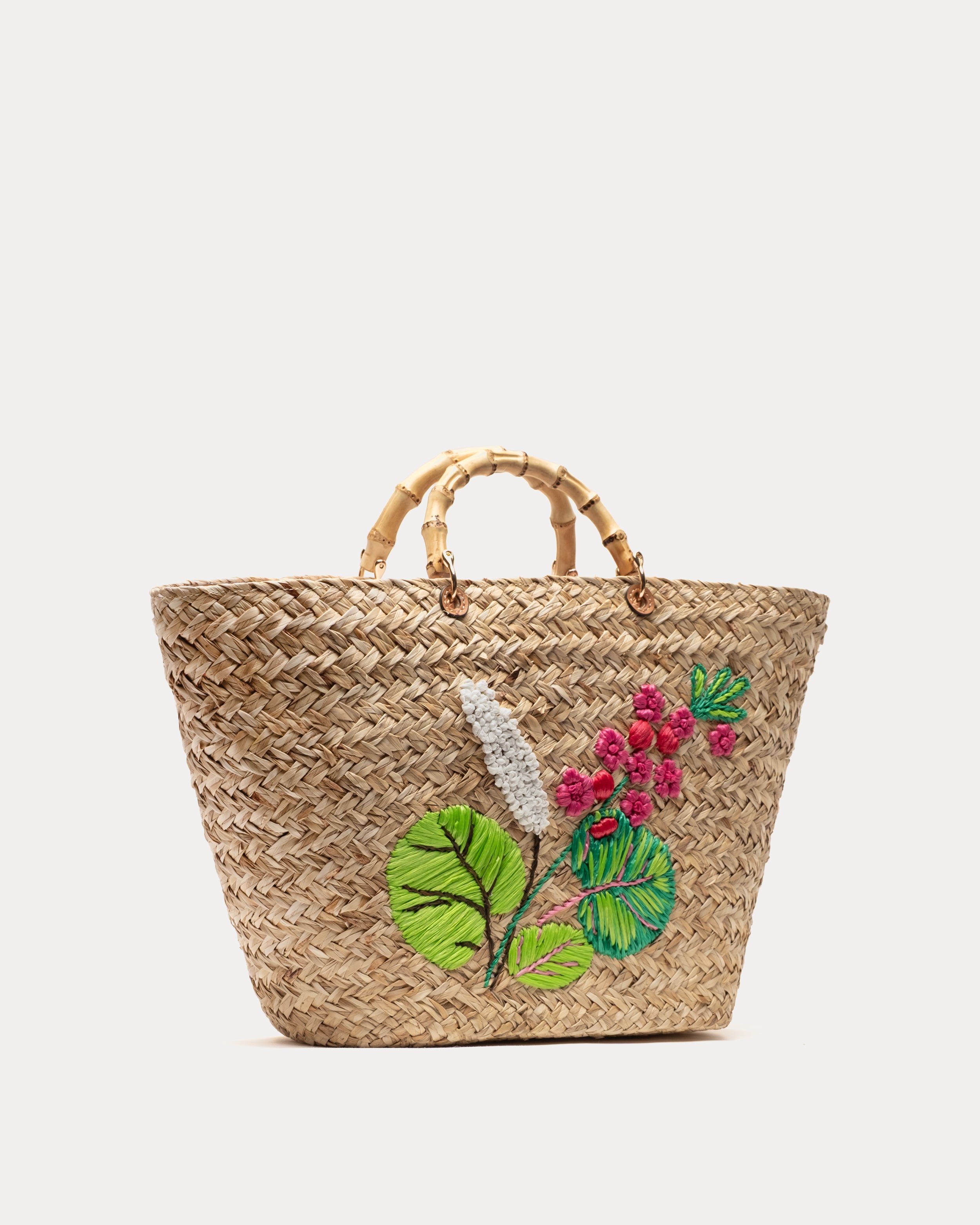The Colony Hotel Embroidered Tote - Natural – Frances Valentine