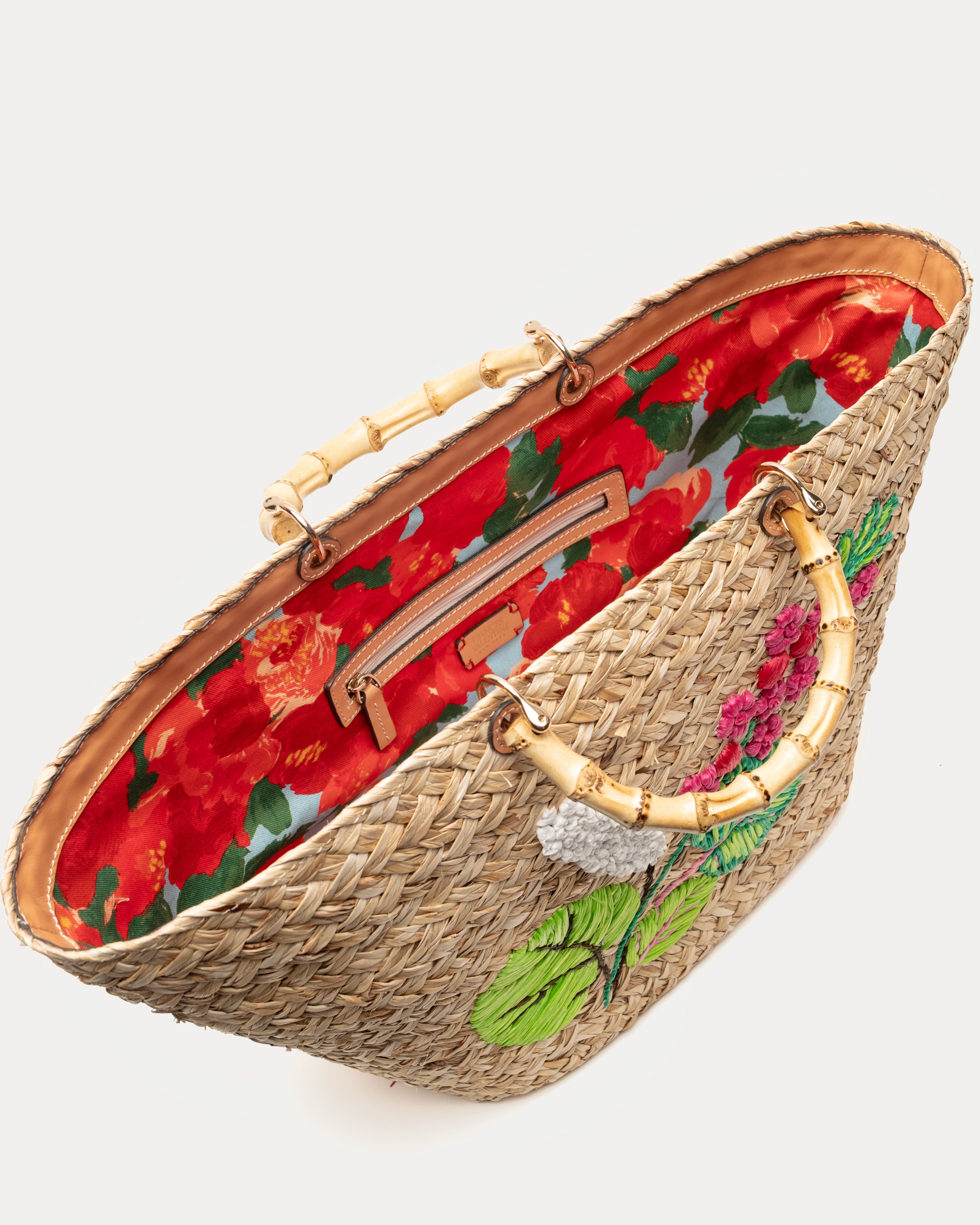 The Colony Hotel Embroidered Tote - Natural – Frances Valentine