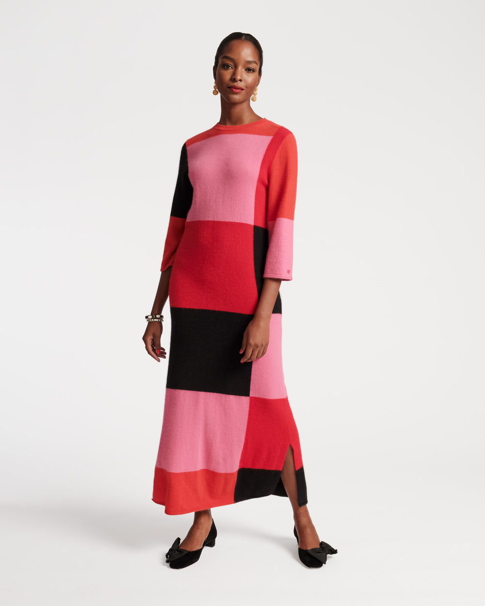 Cozy Maxi Dress Colorblock - Frances Valentine