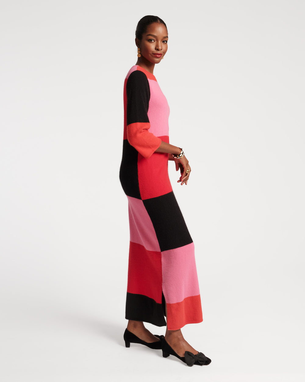 Cozy Maxi Dress Colorblock - Frances Valentine