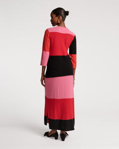 Cozy Maxi Dress Colorblock - Frances Valentine
