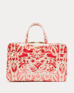 Hanging Travel Cosmetic Otomi Print Red - Frances Valentine