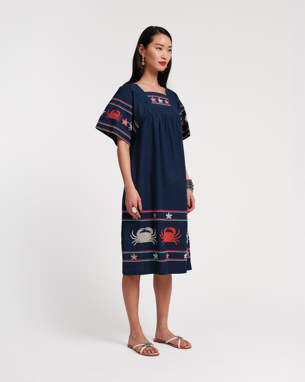 Picnic Dress - Navy Crab - Frances Valentine