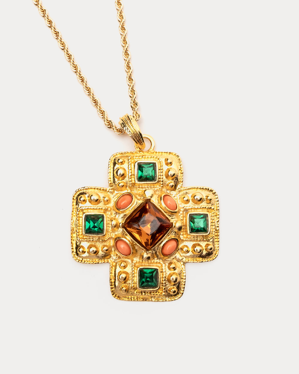 Gold Cross Pendant - Frances Valentine