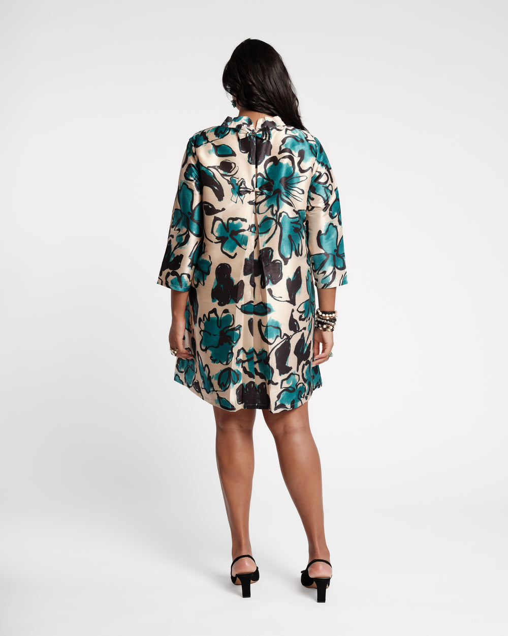 Diplomat Mini Dress - Abstract Meadow Dresses Frances Valentine