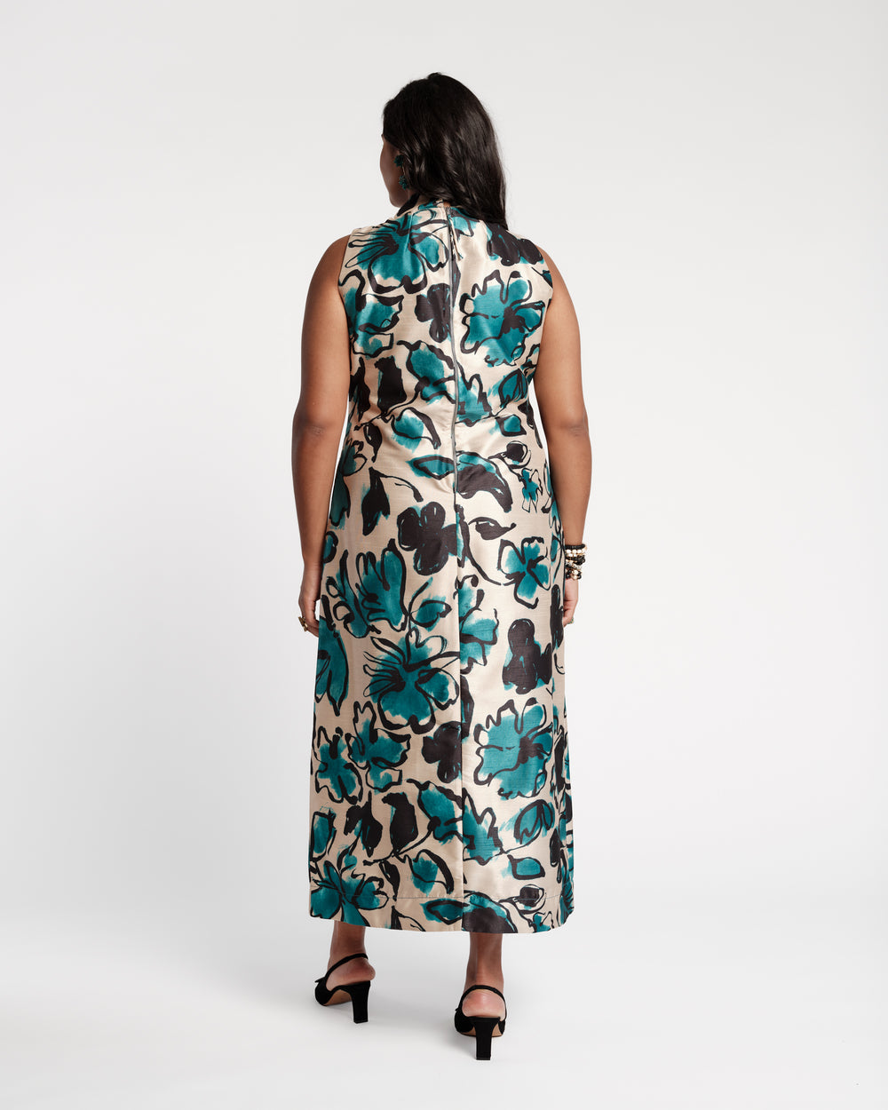 Carlyle Maxi Dress - Abstract Meadow Dresses Frances Valentine