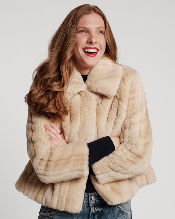 Babe Faux Fur Jacket - Natural