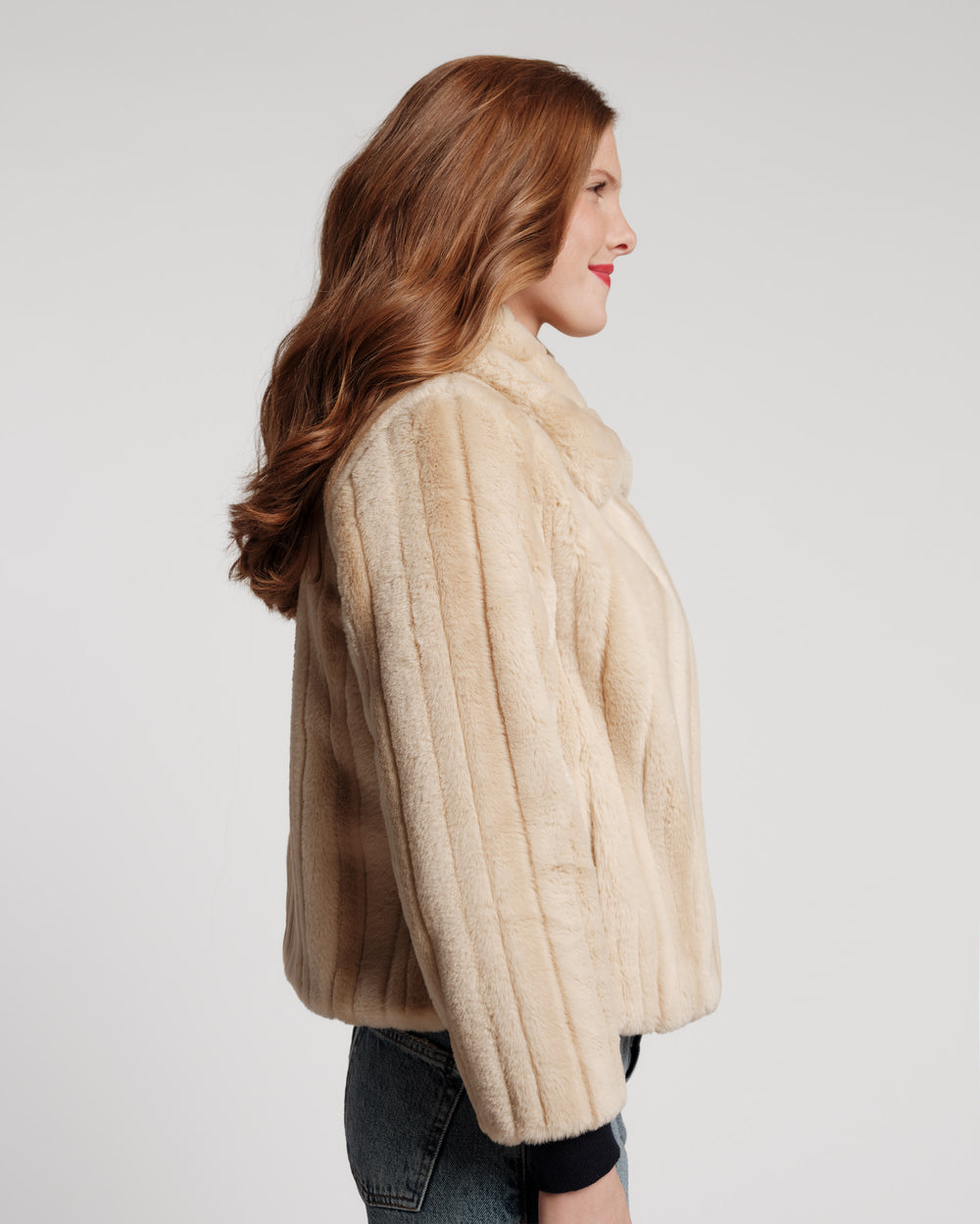Babe Faux Fur Jacket - Natural Coats & Jackets Frances Valentine