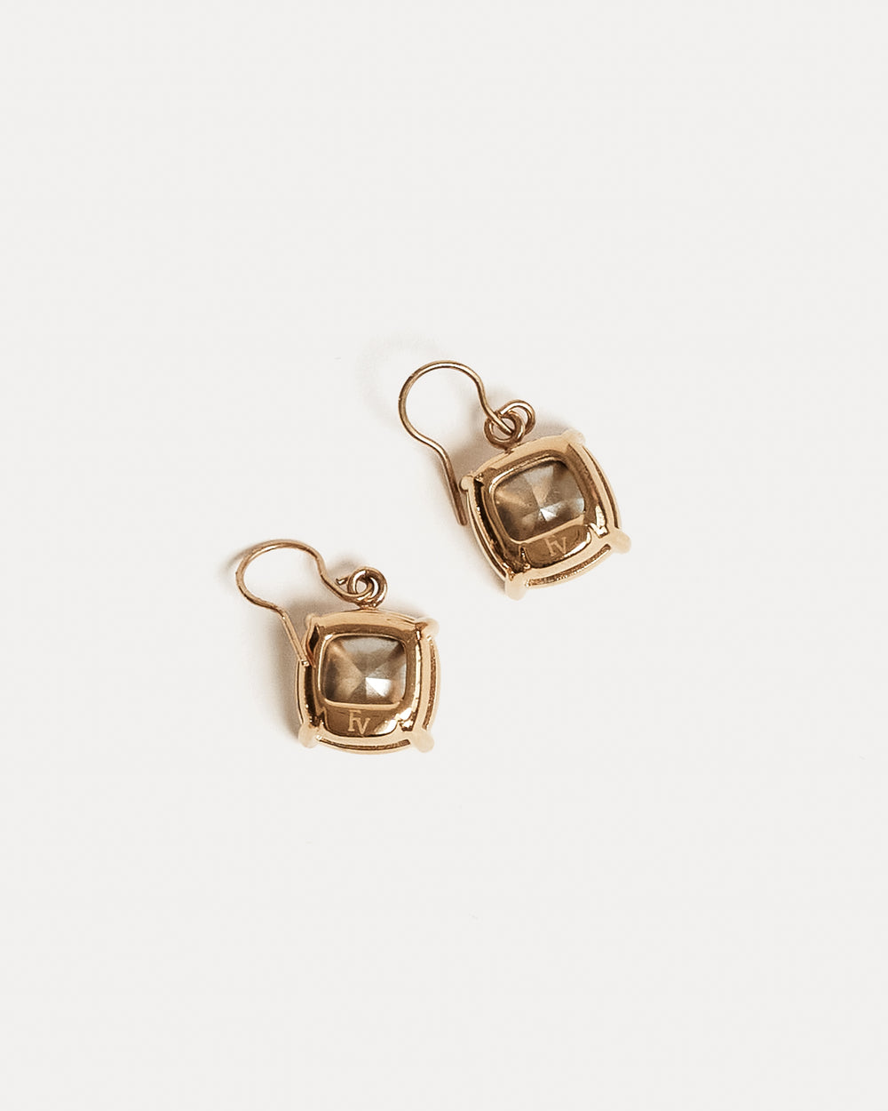 FV Sugar Cube Drop Earring - Gold Jewelry Frances Valentine