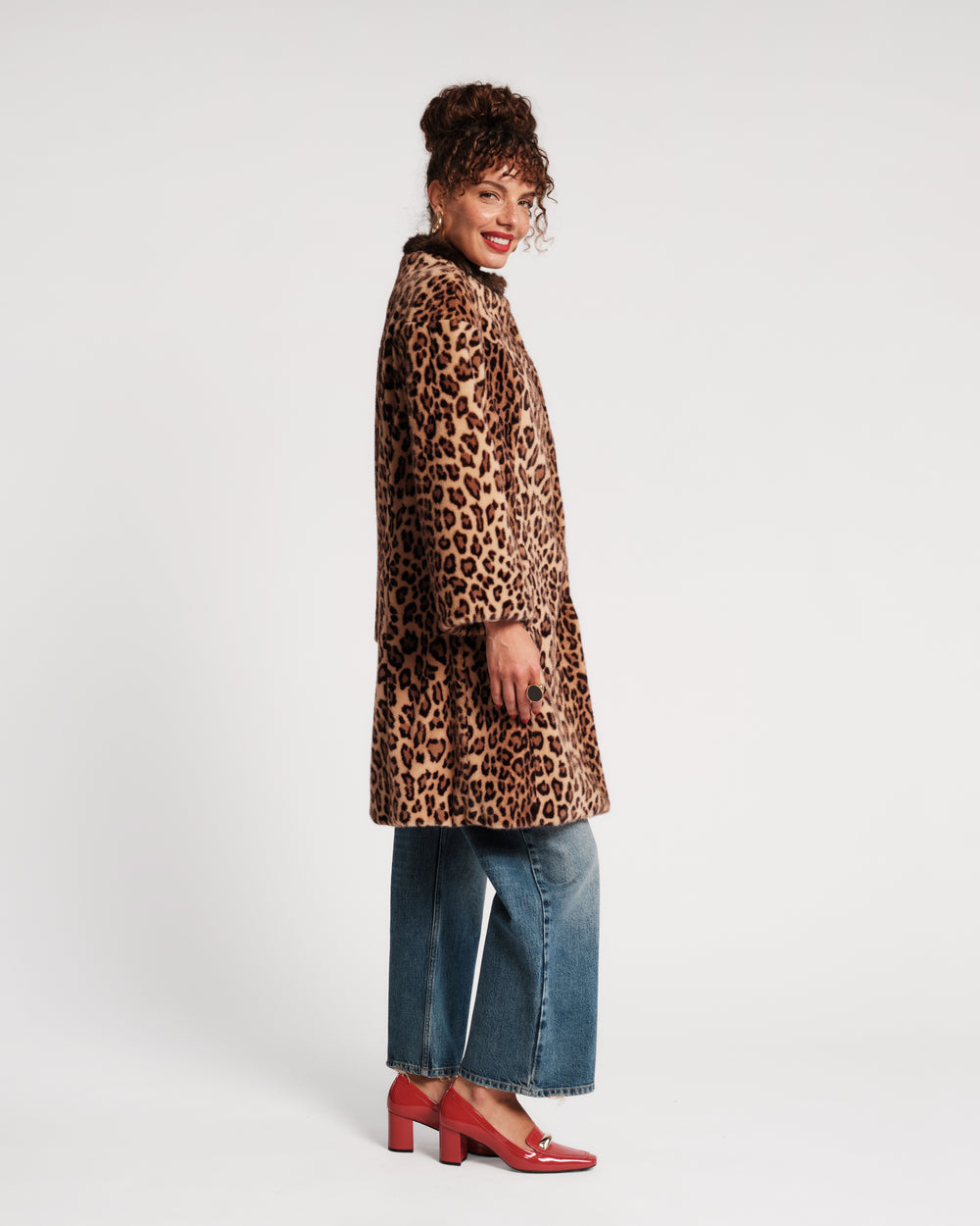 Dame Faux Fur Coat - Leopard Coats & Jackets Frances Valentine
