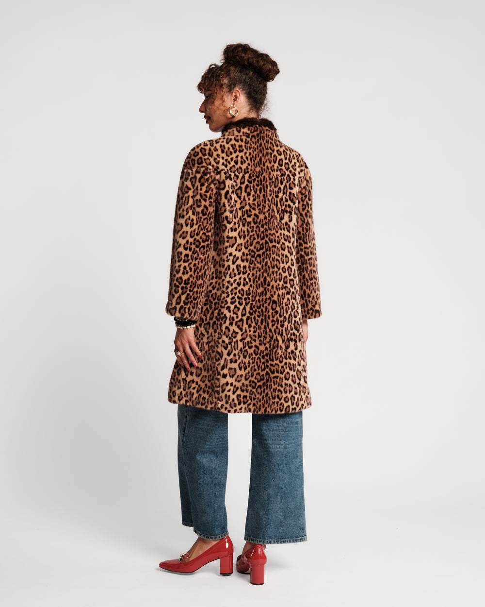 Dame Faux Fur Coat - Leopard Coats & Jackets Frances Valentine