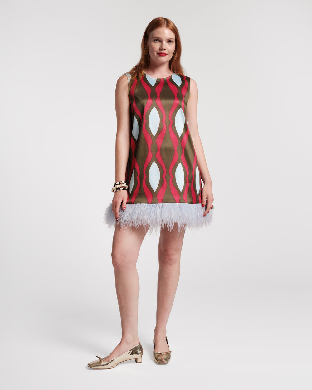 Darcy Shift Dress - Lava Geo - Frances Valentine