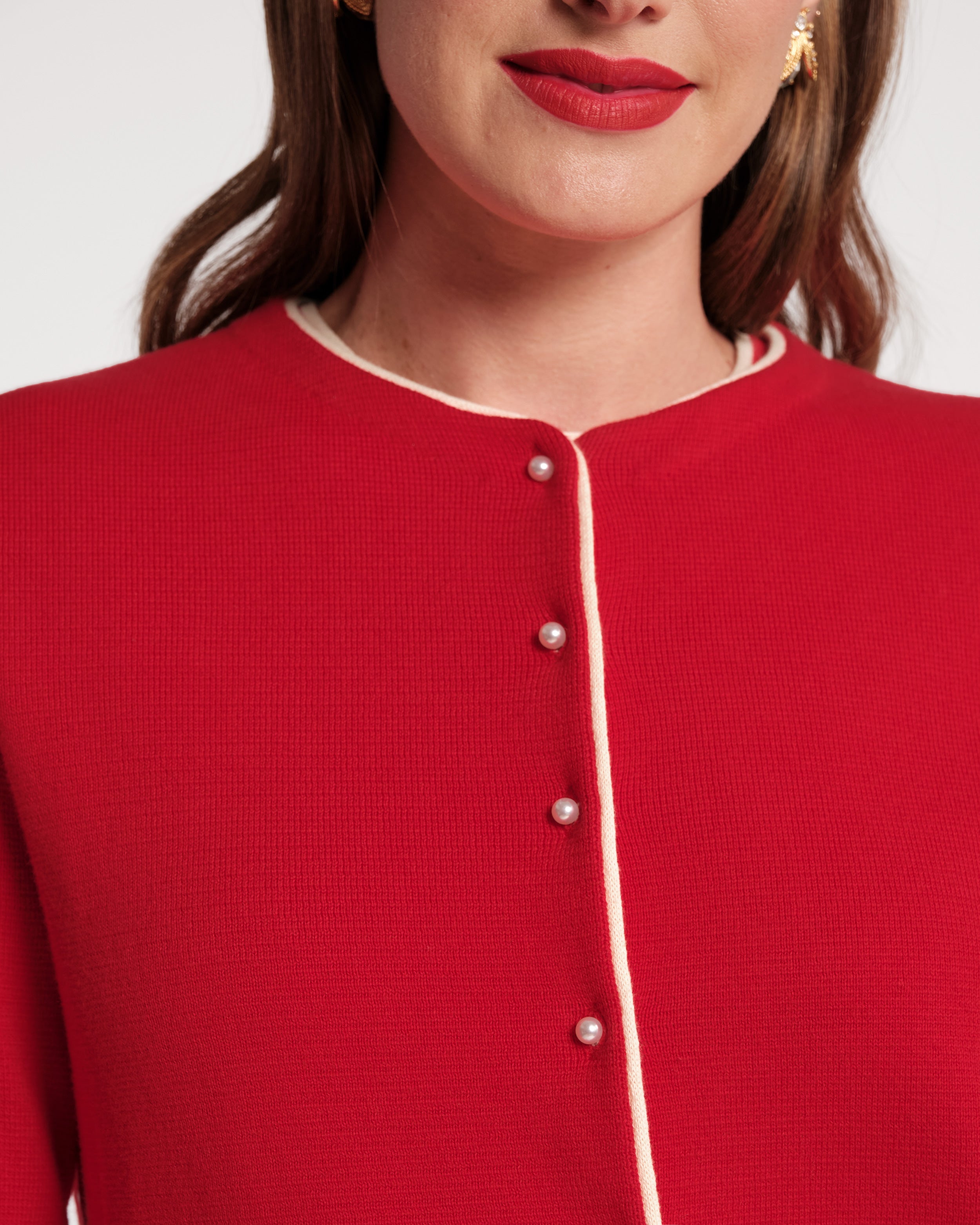 Darling Cardigan - Red – Frances Valentine