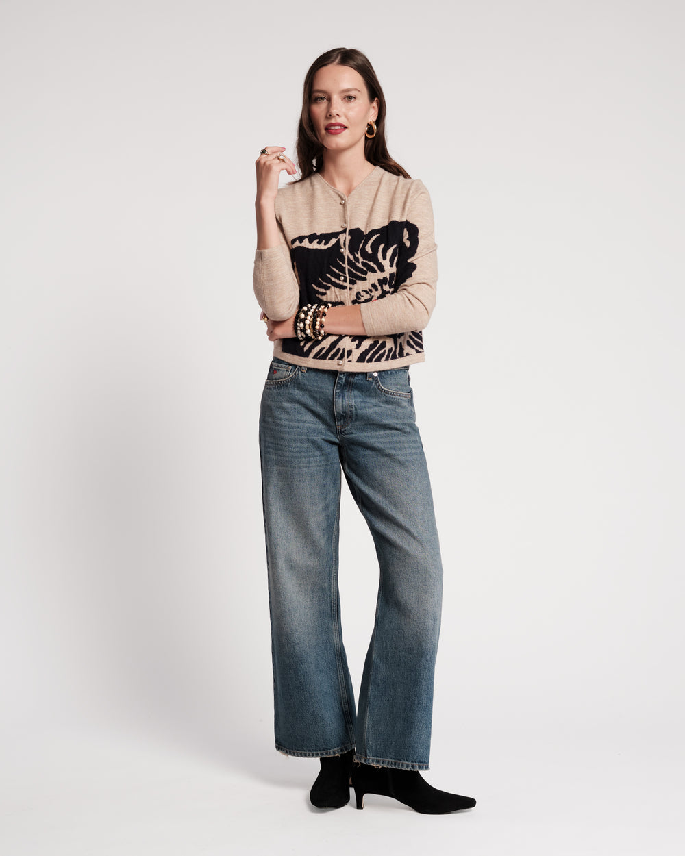 Darling Cardigan - Carefree Chrysanthemum Camel Sweater Frances Valentine