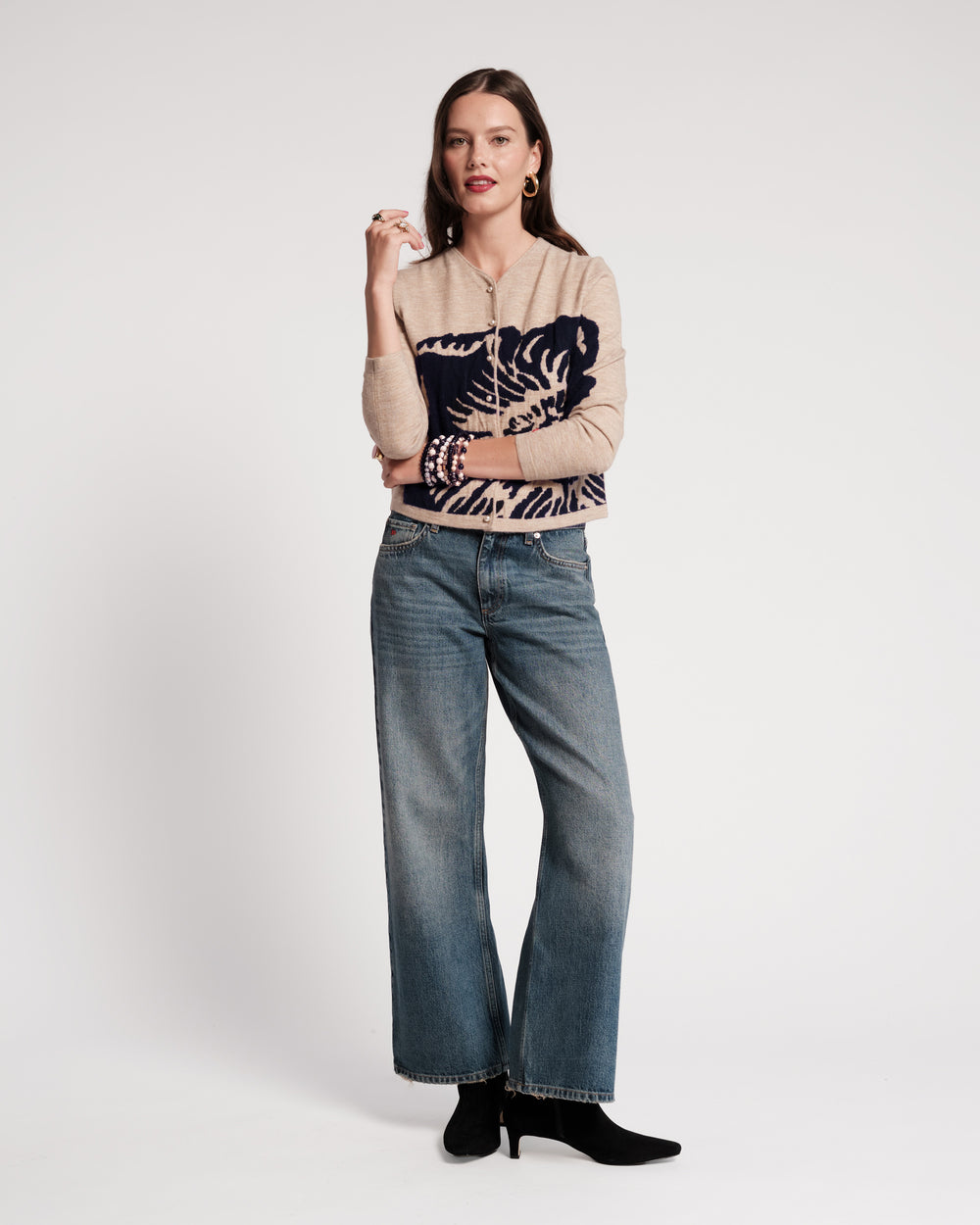 Darling Cardigan - Carefree Chrysanthemum Camel Sweater Frances Valentine