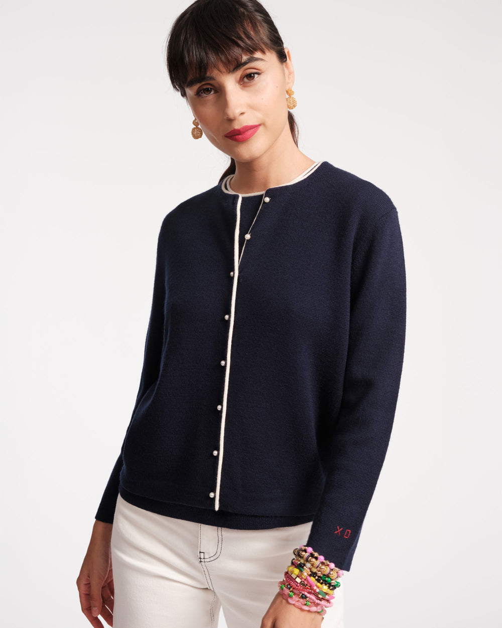 Darling Cardigan - Navy - Frances Valentine