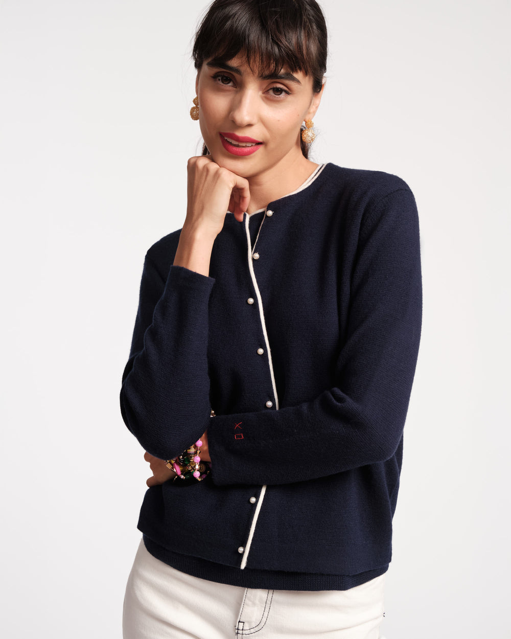 Darling Cardigan - Navy - Frances Valentine