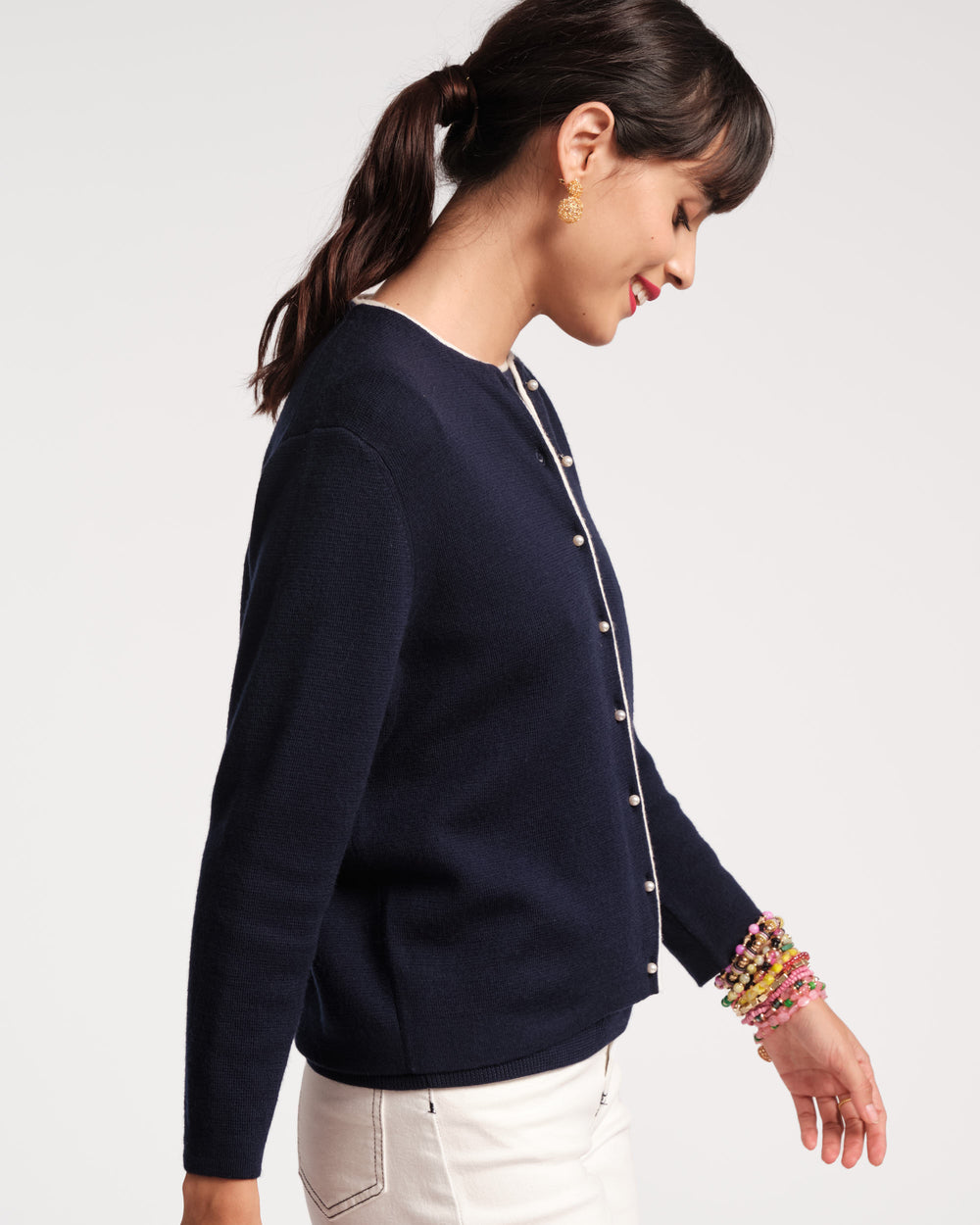 Darling Cardigan - Navy - Frances Valentine