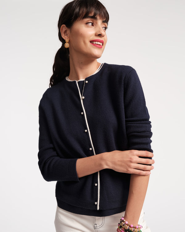 Darling Cardigan - Navy - Frances Valentine