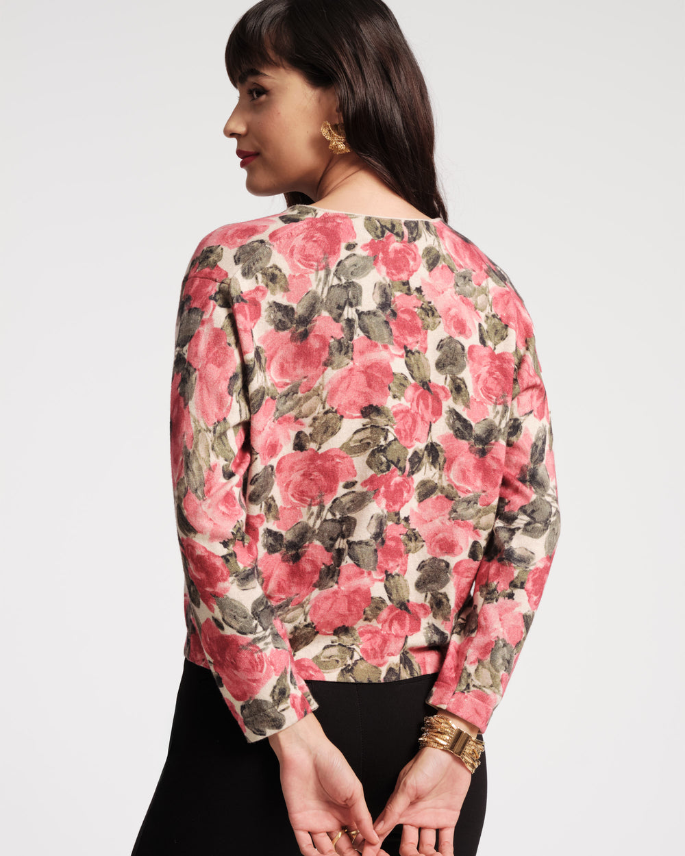 Darling Cardigan - Pretty Peonies - Frances Valentine