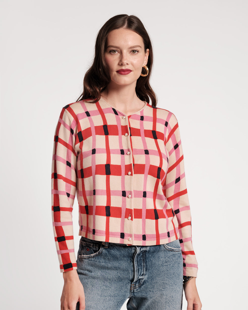 Darling Cardigan - Lollipop Lattice