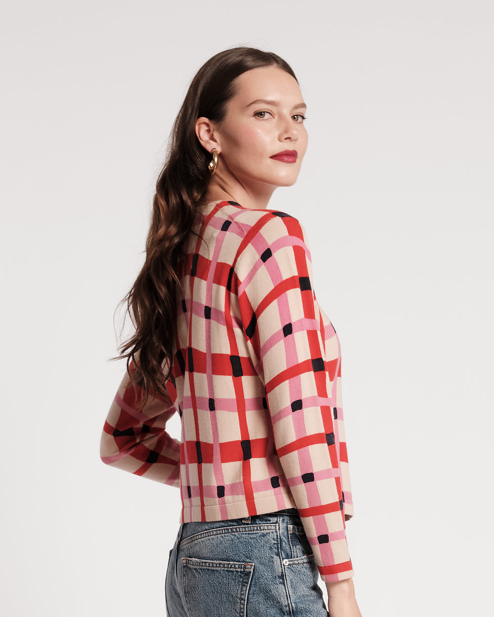 Darling Cardigan - Lollipop Lattice