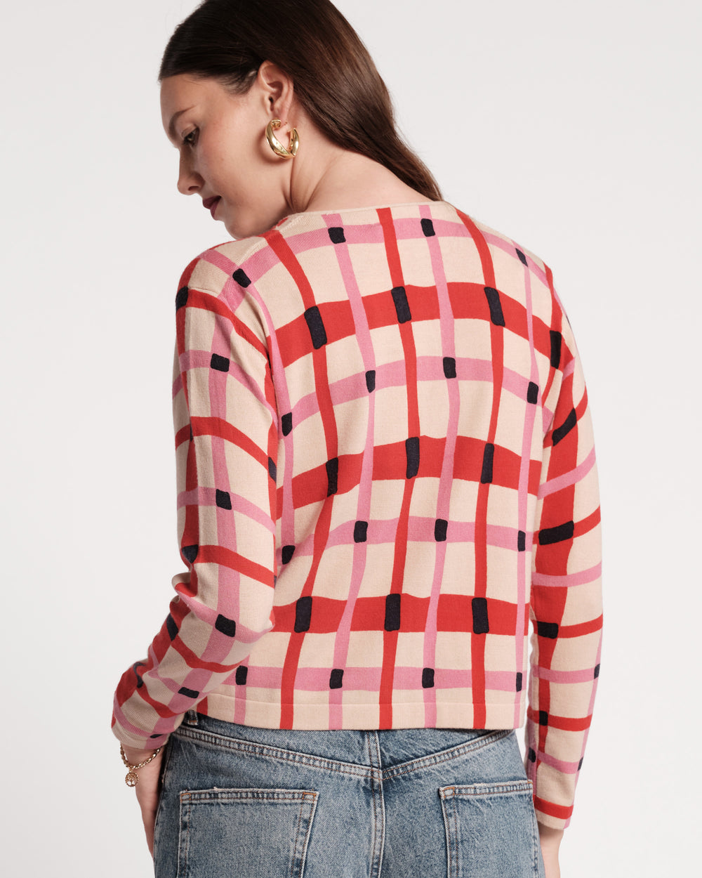 Darling Cardigan - Lollipop Lattice