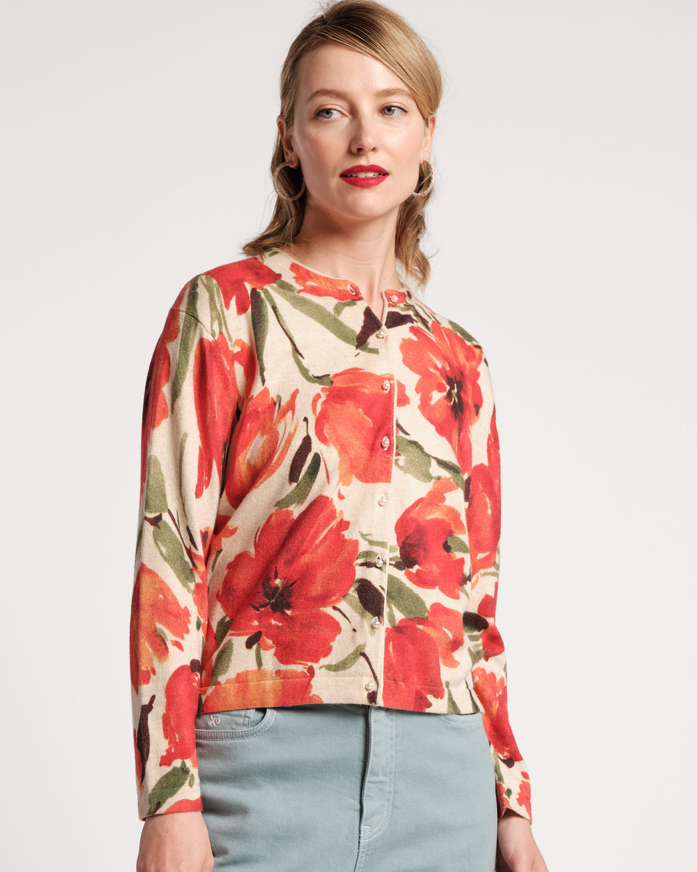Darling Cardigan - French Tulip