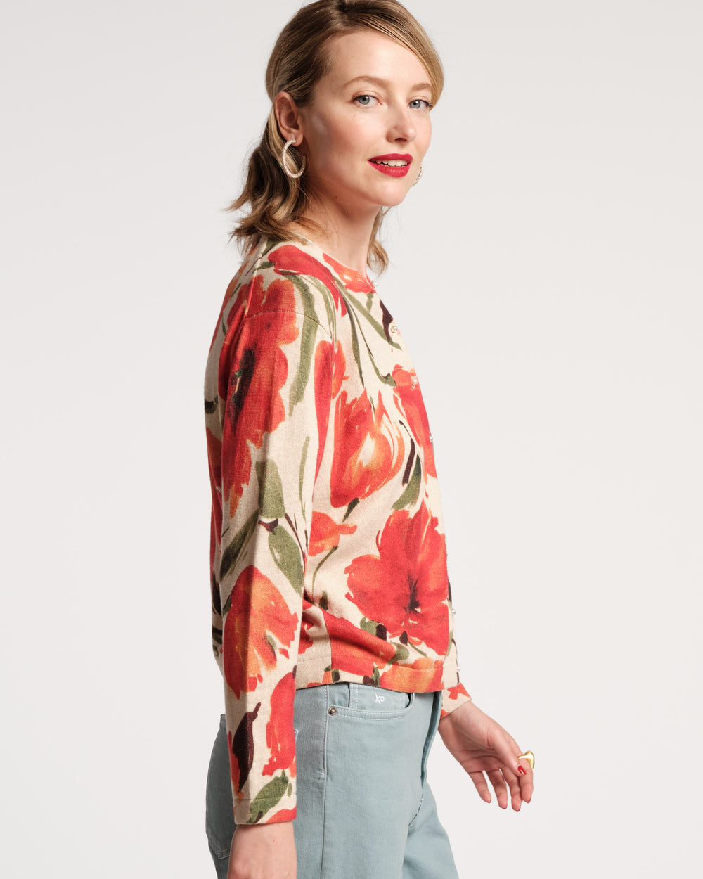 Darling Cardigan - French Tulip