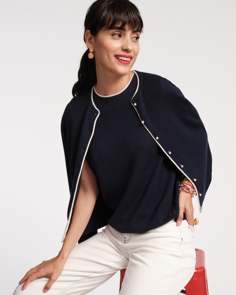 Darling Cardigan - Navy - Frances Valentine