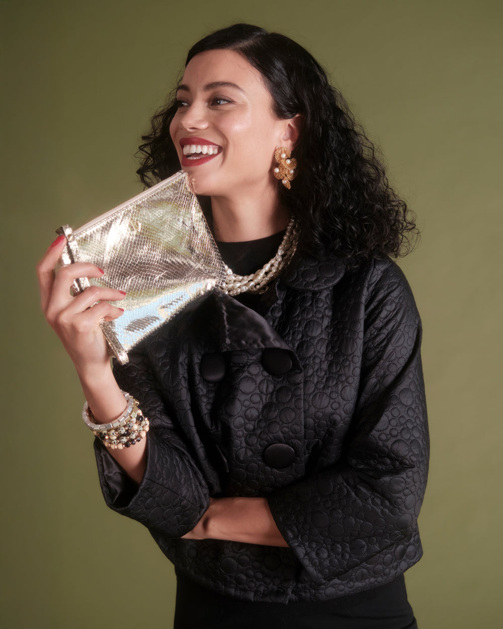 Ginger Quilted Jacket - Black