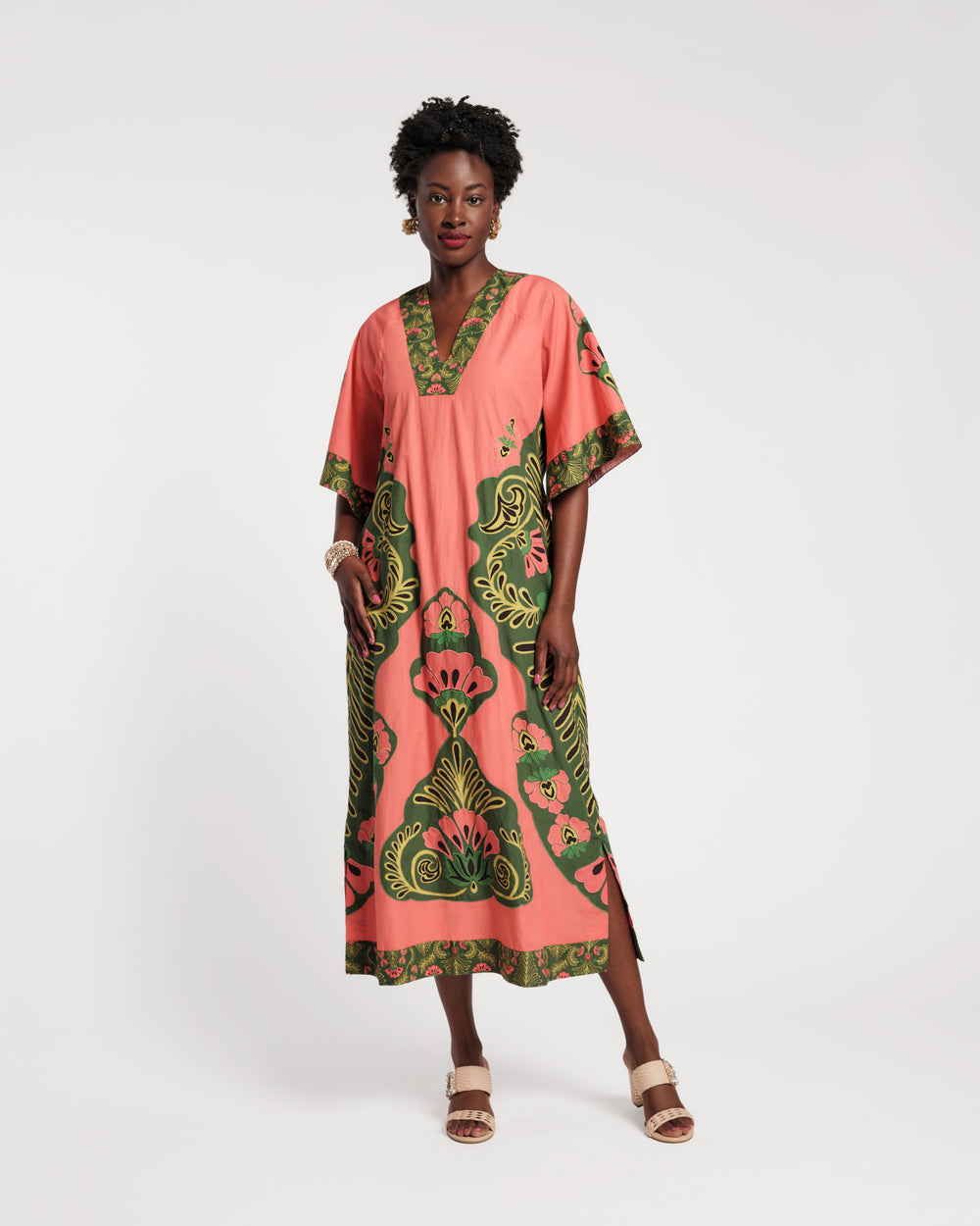 Delightful Caftan - Canopy Pink 1X Delightful Caftan - Canopy Pink 1X