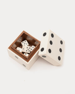 White Bone Dice Box - Frances Valentine