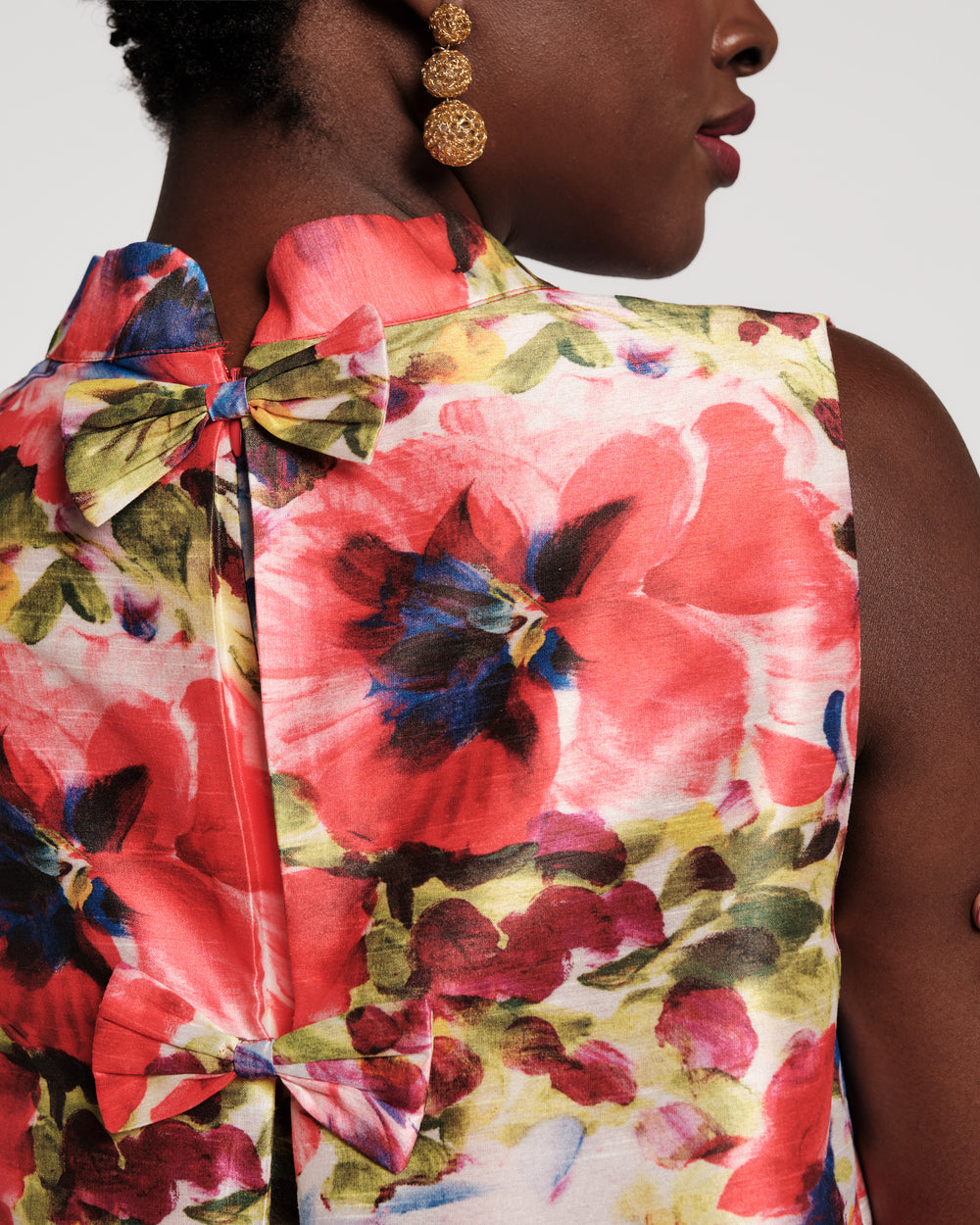 Sleeveless Diplomat Mini Dress - Super Bloom Dresses Frances Valentine