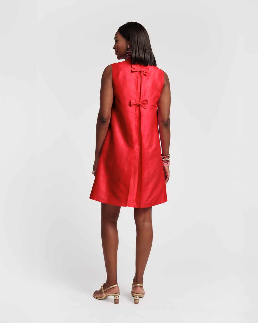 Sleeveless Diplomat Mini Dress - Red Dresses Frances Valentine