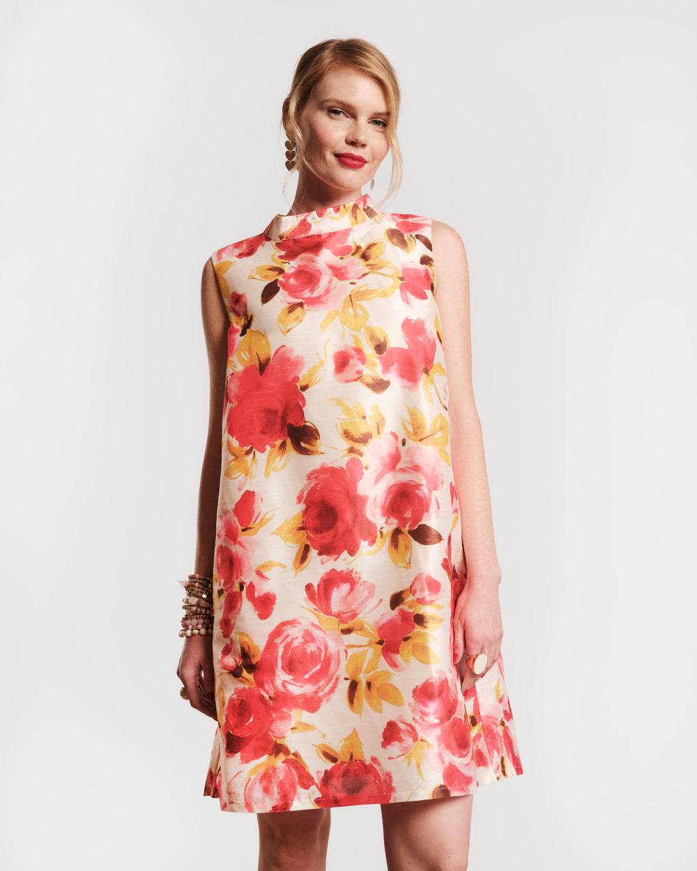 Diplomat Mini Dress - English Rose Frances Valentine