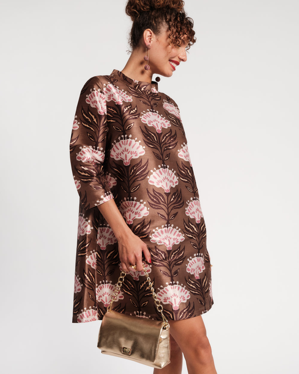 Diplomat Mini Dress - Heirloom Floral Dresses Frances Valentine