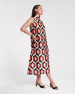 Diplomat Maxi Dress Empire Jacquard - Frances Valentine