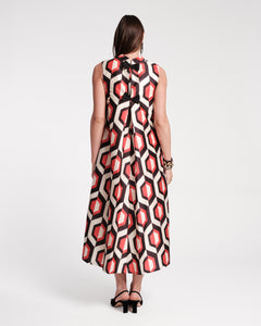 Diplomat Maxi Dress Empire Jacquard - Frances Valentine