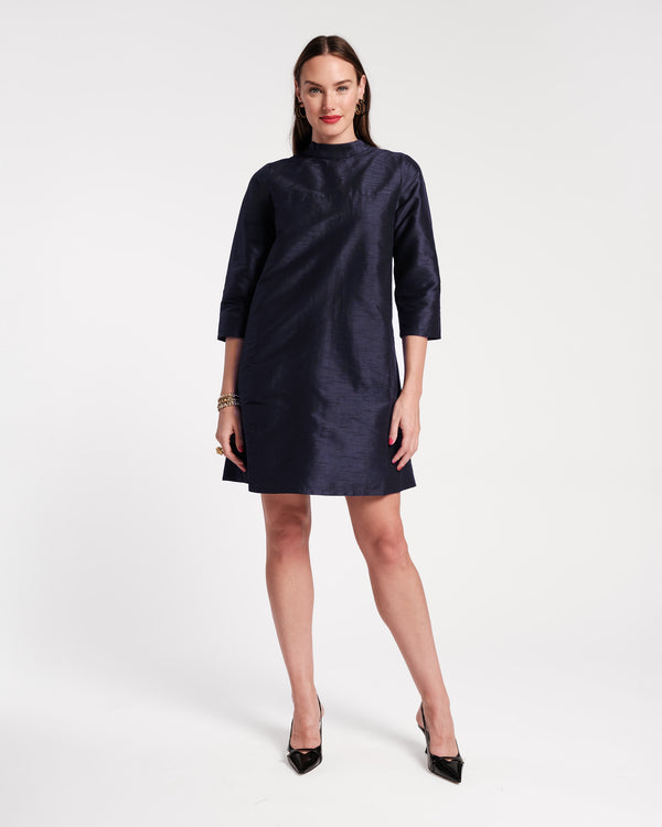 Diplomat Mini Dress - Navy