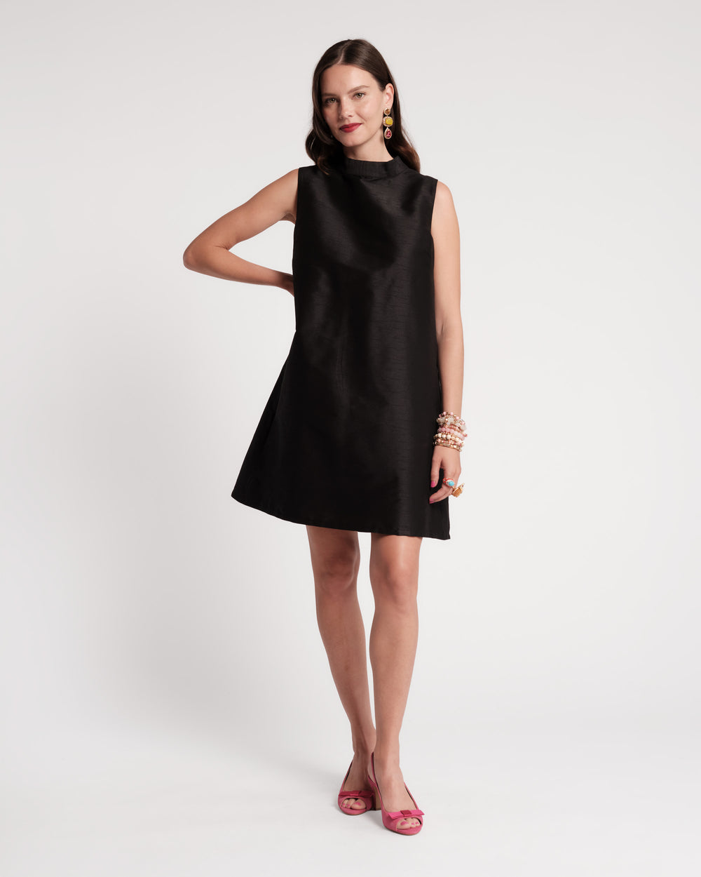Sleeveless Diplomat Mini Dress - Black Dresses Frances Valentine