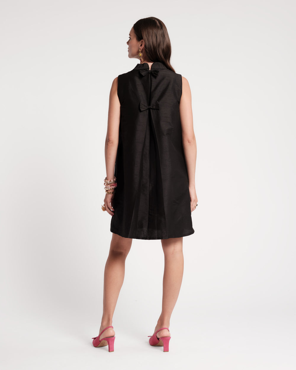 Sleeveless Diplomat Mini Dress - Black Dresses Frances Valentine