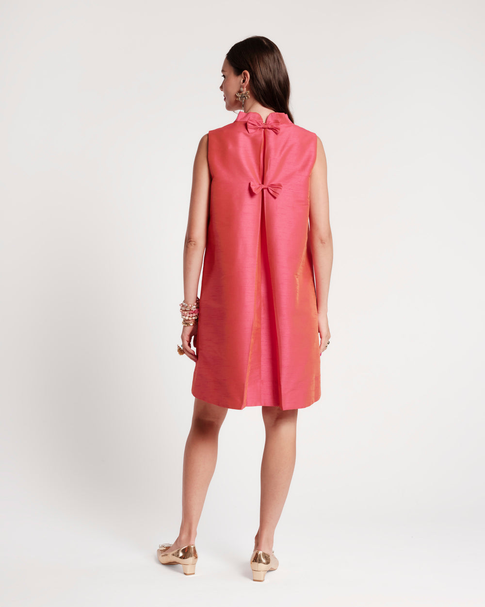 Sleeveless Diplomat Mini Dress - Coral Dresses Frances Valentine