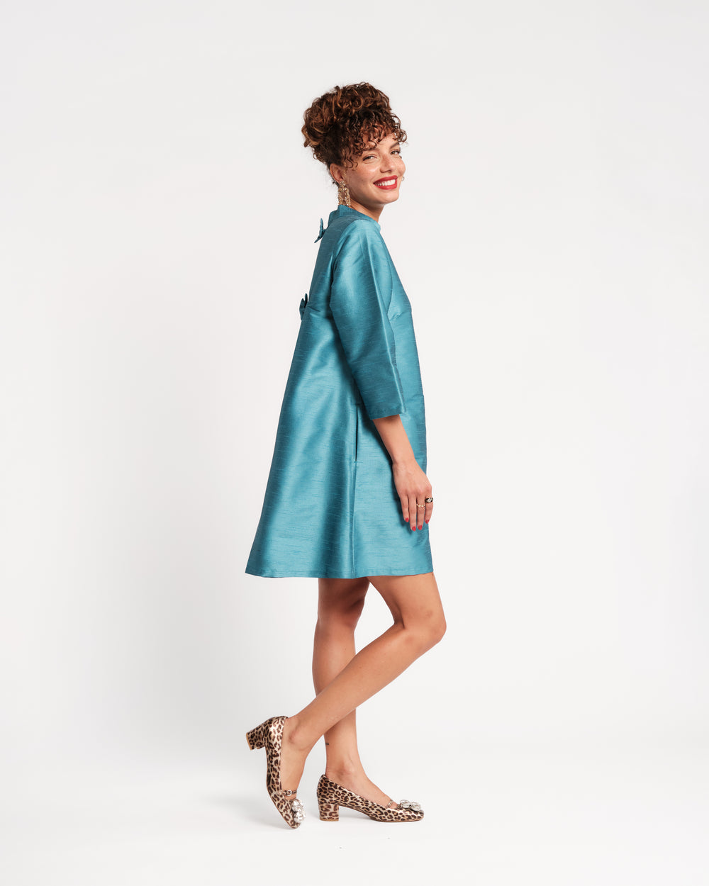Diplomat Mini Dress - Teal Dresses Frances Valentine