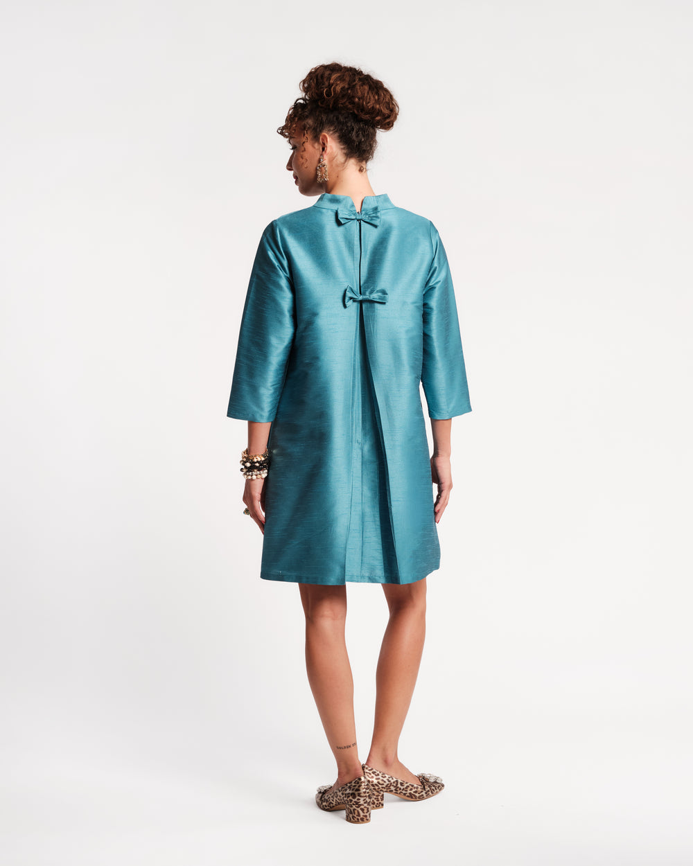 Diplomat Mini Dress - Teal Dresses Frances Valentine