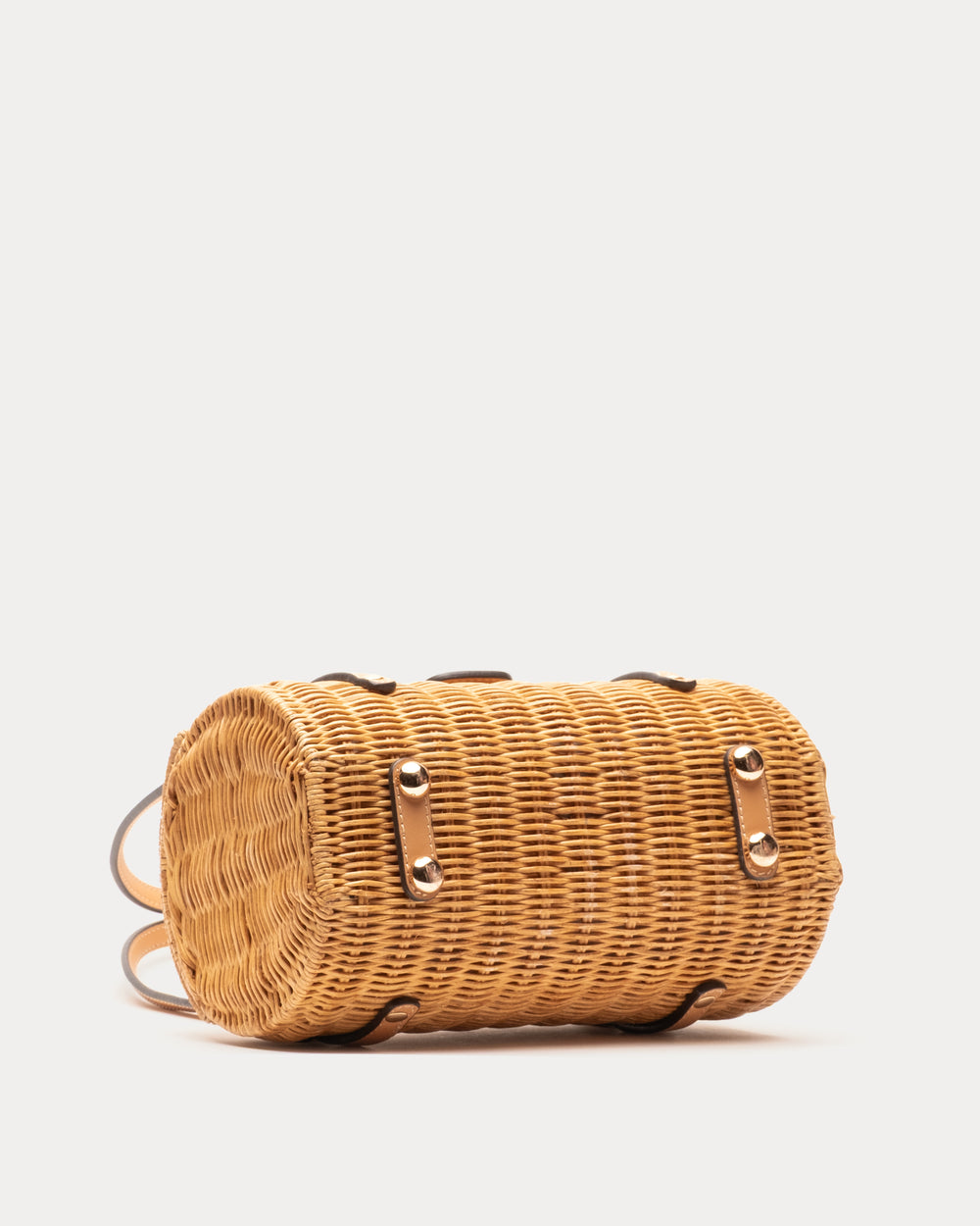 Dottie Basket Wicker w/Leather Wicker w/Leather Toast OS Frances Valentine