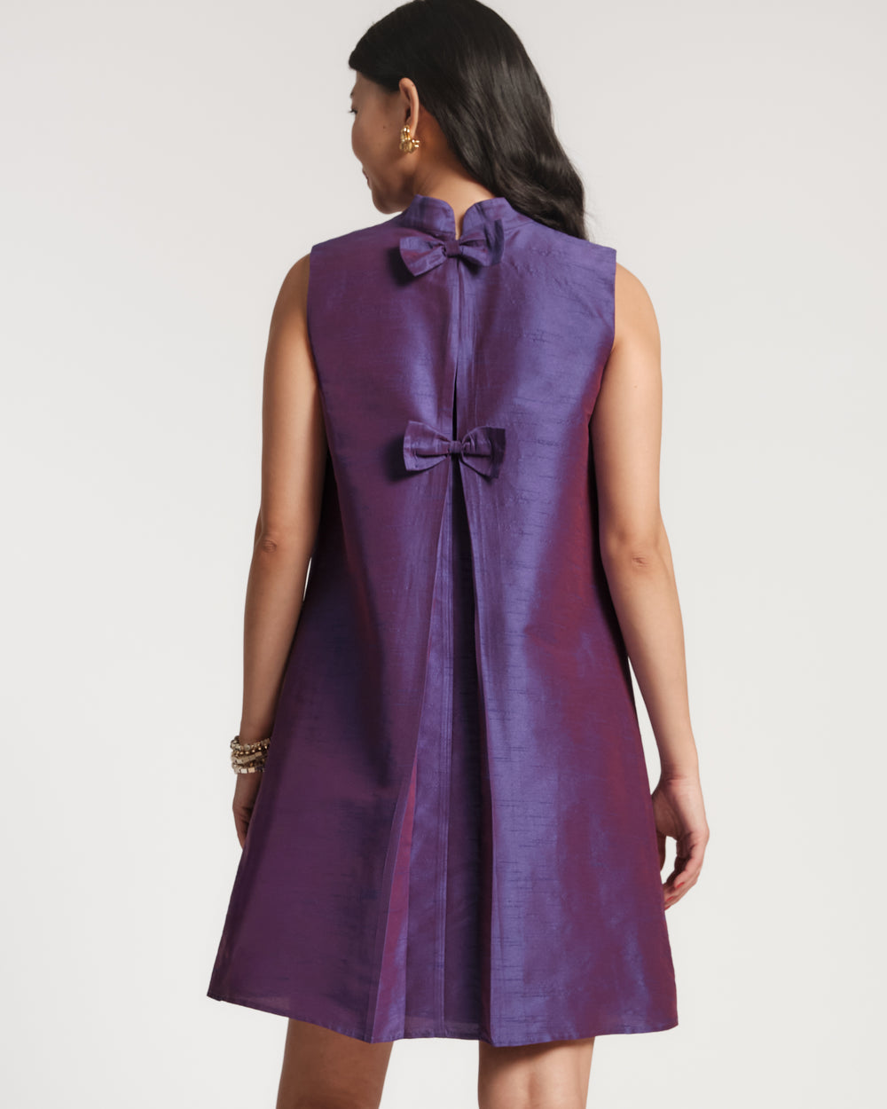 Sleeveless Diplomat Mini Dress - Violet Dresses Frances Valentine
