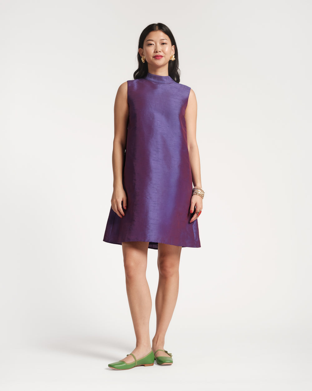 Sleeveless Diplomat Mini Dress - Violet Frances Valentine Sleeveless Diplomat Mini Dress - Violet Frances Valentine