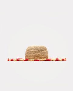 Crushable Raffia Crochet Sun Hat - Frances Valentine