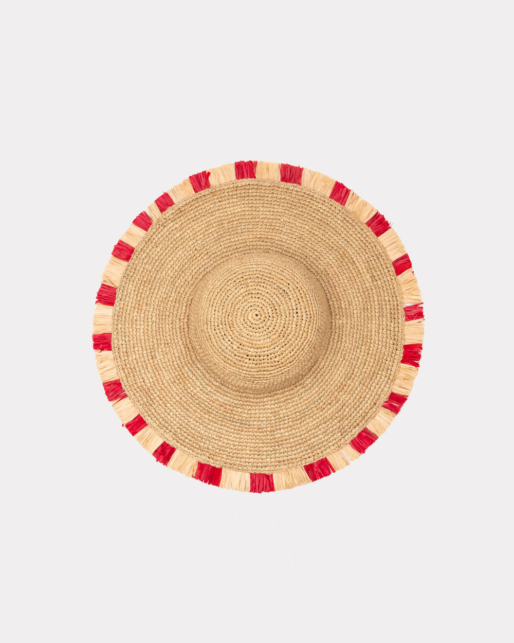 Crushable Raffia Crochet Sun Hat - Frances Valentine